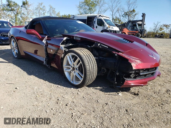 2019 Chevrolet Corvette 2LT with VIN 1G1YD3D73K5107252, listed as a Copart auction lot 77106114 with 19,093 mi miles and Salvage Title. Bid and sale history available at carsss.com. Image 4.
