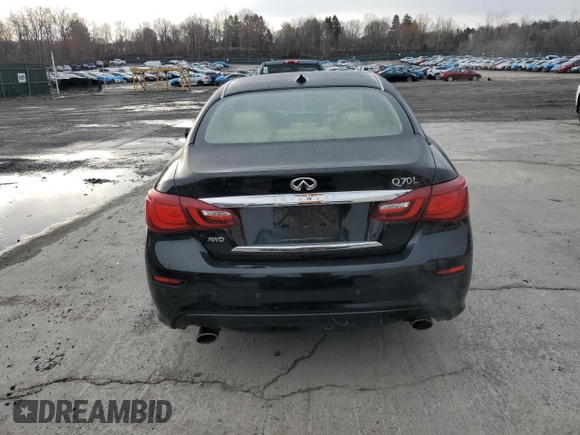 2015 Infiniti Q70 with VIN JN1BY1PR5FM830652, listed as a Copart auction lot 52894625 with 102,387 mi miles and Salvage Title. Bid and sale history available at DreamBid. Image 6.
