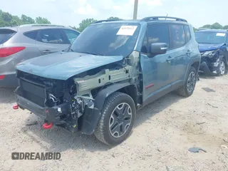 2016 Jeep Renegade Trailhawk with VIN ZACCJBCT1GPE10015, listed as a IAAI auction lot 42572522 with 131,631 mi miles and . Bid and sale history available at DreamBid. Image 19.