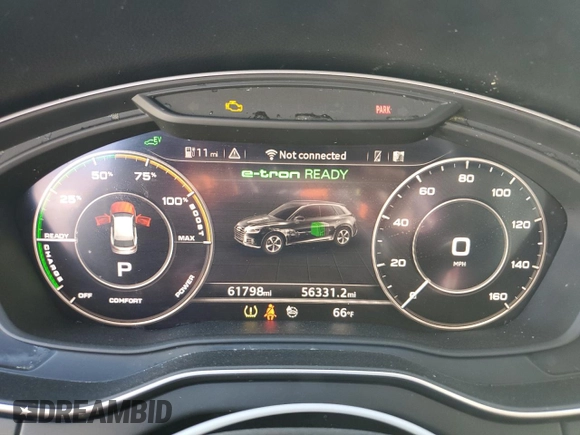 2020 Audi Q5 Premium with VIN WA1G2AFY6L2060055, listed as a Copart auction lot 83662284 with 61,798 mi miles and Salvage Title. Bid and sale history available at carsss.com. Image 9.