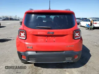 2017 Jeep Renegade Limited with VIN ZACCJBDB2HPE48490, listed as a Copart auction lot 52027175 with 41,519 mi miles and Salvage title. Bid and sale history available at DreamBid. Image 6.