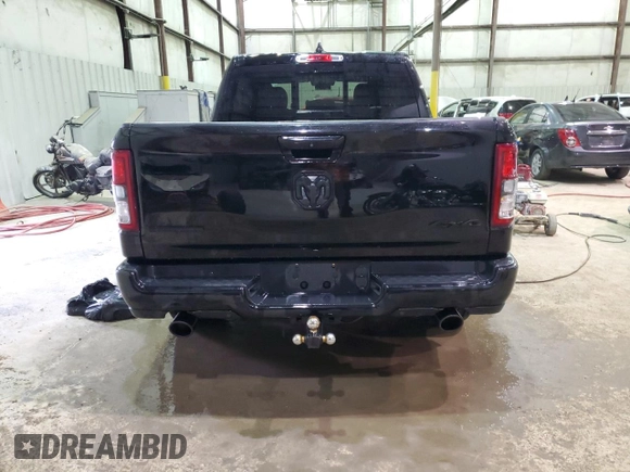 2019 Ram 1500 Big Horn/Lone Star with VIN 1C6SRFFT5KN850741, listed as a Copart auction lot 48044195 with 87,119 mi miles and Salvage Title. Bid and sale history available at carsss.com. Image 6.