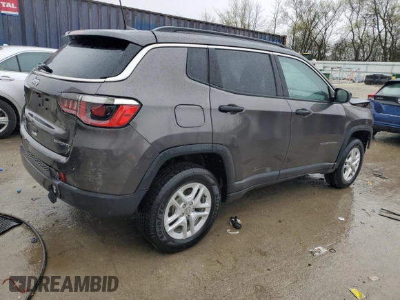 2020 Jeep Compass Sport with VIN 3C4NJDAB8LT210072, listed as a Copart auction lot 54908305 with 104,662 mi miles and Salvage title. Bid and sale history available at DreamBid. Image 3.