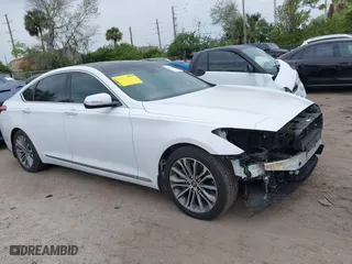 2016 Hyundai Genesis 3.8L with VIN KMHGN4JE6GU140327, listed as a IAAI auction lot 41623499 with 72,942 mi miles. Bid and sale history available at carsss.com. Image 13.