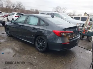 2024 Honda Civic Sedan Sport with VIN 2HGFE2F58RH587343, listed as a IAAI auction lot 41094740 with 1,897 mi miles. Bid and sale history available at carsss.com. Image 3.