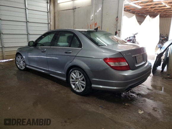 2009 Mercedes-Benz C 300 Sport with VIN WDDGF54X39F225434, listed as a Copart auction lot 53141085 with 194,350 mi miles and Salvage title. Bid and sale history available at DreamBid. Image 2.