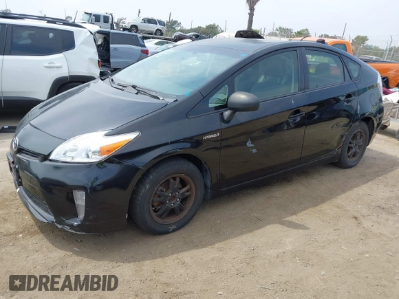2013 Toyota Prius One with VIN JTDKN3DU8D1691254, listed as a IAAI auction lot 42047639 with 208,680 mi miles. Bid and sale history available at carsss.com. Image 2.