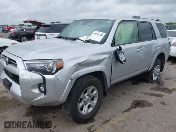 2023 Toyota 4Runner SR5 with VIN JTEMU5JR3P6147061, listed as a IAAI auction lot 42194146 with 35,519 mi miles and . Bid and sale history available at DreamBid. Image 17.
