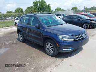 2016 Volkswagen Tiguan R-Line with VIN WVGAV7AX7GW599475, listed as a IAAI auction lot 42314490 with 74,212 mi miles and . Bid and sale history available at DreamBid. Image 1.