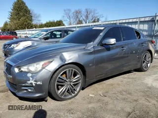 2017 Infiniti Q50 Premium z VIN JN1EV7AR9HM840329, wystawiony jako Copart lot #49451005 z przebiegiem 95 348 mil mil oraz Szkoda całkowita • Salvage title. Historia ofert i sprzedaży dostępna na DreamBid. Obrazek 1.