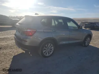 2014 BMW X3 xDrive28i with VIN 5UXWX9C58E0D15638, listed as a Copart auction lot 46378745 with 0 mi miles and Salvage Title. Bid and sale history available at carsss.com. Image 3.
