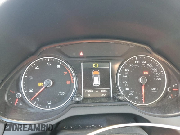 2014 Audi Q5 Premium Plus with VIN WA1LFAFP5EA045579, listed as a Copart auction lot 43961755 with 175,265 mi miles and Salvage Title. Bid and sale history available at carsss.com. Image 9.