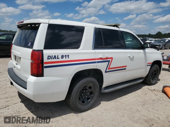 2015 Chevrolet Tahoe Commercial z VIN 1GNLC2EC2FR588904, wystawiony jako Copart lot #56743915 z przebiegiem Nie podano mil oraz Czysty tytuł • Clean title. Historia ofert i sprzedaży dostępna na DreamBid. Obrazek 3.