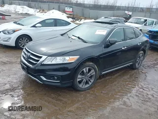 2014 Honda Crosstour EX-L z VIN 5J6TF2H54EL001904, wystawiony jako IAAI lot #41624302 z przebiegiem 195 873 mil mil oraz . Historia ofert i sprzedaży dostępna na DreamBid. Obrazek 2.