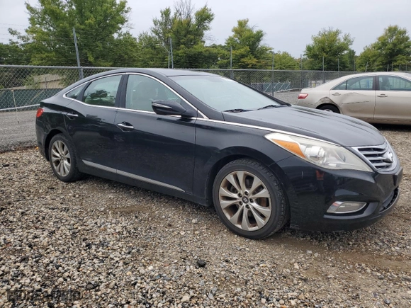 2013 Hyundai Azera with VIN KMHFG4JG5DA218746, listed as a Copart auction lot 72561934 with 75,663 mi miles and Salvage Title. Bid and sale history available at carsss.com. Image 4.