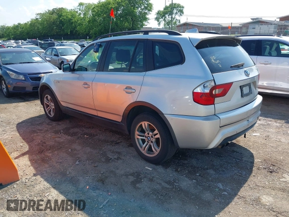 2006 BMW X3 3.0i with VIN WBXPA93406WG82601, listed as a IAAI auction lot 42160796 with 244,389 mi miles and . Bid and sale history available at DreamBid. Image 3.