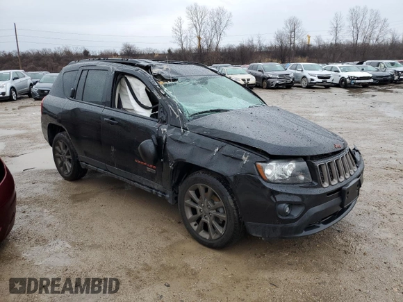 2016 Jeep Compass Sport with VIN 1C4NJCBB7GD785834, listed as a Copart auction lot 47480555 with Not provided miles and Salvage title. Bid and sale history available at DreamBid. Image 4.