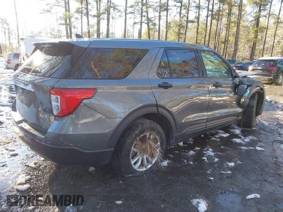 2021 Ford Explorer with VIN 1FMSK7BHXMGA36964, listed as a IAAI auction lot 41625003 with 168,156 mi miles. Bid and sale history available at carsss.com. Image 4.