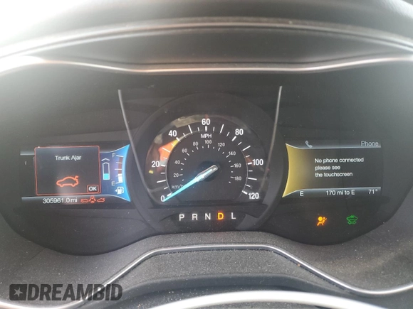 2015 Ford Fusion Titanium Hybrid with VIN 3FA6P0RU6FR116720, listed as a Copart auction lot 63573695 with 305,961 mi miles and Non repairable. Bid and sale history available at DreamBid. Image 9.
