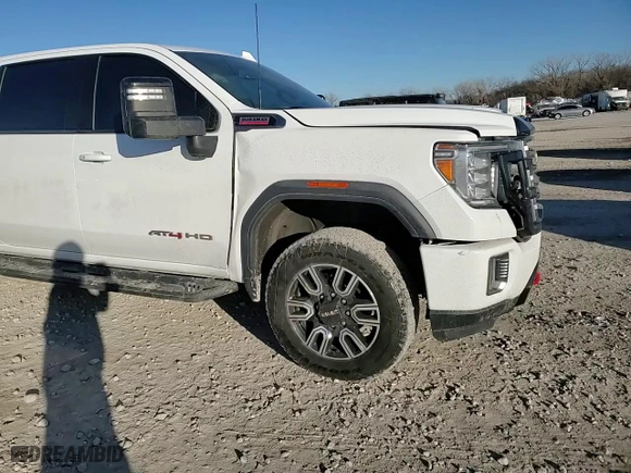 2021 GMC Sierra 2500HD AT4 with VIN 1GT49PEY1MF317254, listed as a Copart auction lot 83268294 with 34,668 mi miles and Salvage Title. Bid and sale history available at carsss.com. Image 10.