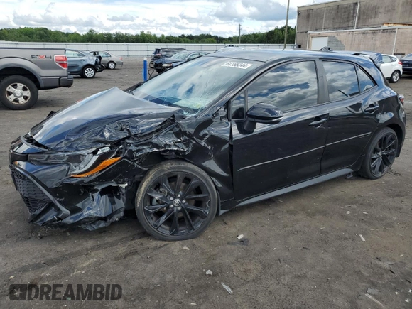2021 Toyota Corolla Hatchback SE with VIN JTND4MBE8M3110672, listed as a Copart auction lot 64166344 with 50,325 mi miles and Salvage Title. Bid and sale history available at carsss.com. Image 1.