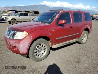 2008 Nissan Pathfinder LE with VIN 5N1BR18B78C612499, listed as a Copart auction lot 75903354 with 0 mi miles and Salvage Title. Bid and sale history available at carsss.com. Image 1.