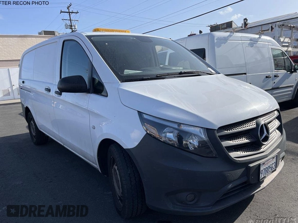 2020 Mercedes-Benz Metris Cargo with VIN W1YV0BEY7L3725500, listed as a IAAI auction lot 42128511 with 46,018 mi miles. Bid and sale history available at carsss.com. Image 1.