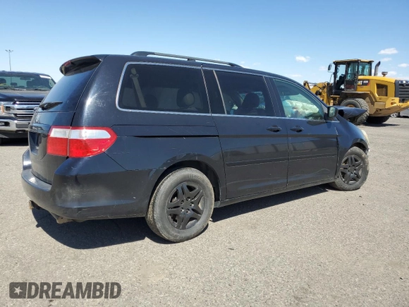2006 Honda Odyssey EX-L with VIN 5FNRL38776B087245, listed as a Copart auction lot 53725265 with 0 mi miles and Salvage Title. Bid and sale history available at carsss.com. Image 3.
