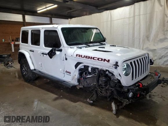 2021 Jeep Wrangler Unlimited Rubicon with VIN 1C4JJXFM2MW633915, listed as a Copart auction lot 52972625 with 78,355 mi miles and Salvage Title. Bid and sale history available at carsss.com. Image 4.