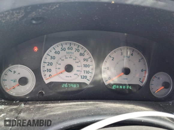 2005 Chrysler Town & Country LX with VIN 2C4GP44R95R278497, listed as a Copart auction lot 54736385 with 267,987 mi miles and Non Repairable. Bid and sale history available at DreamBid. Image 9.