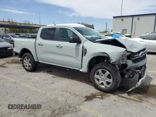 2024 Ford Ranger XLT with VIN 1FTER4GHXRLE40317, listed as a Copart auction lot 58532625 with 6,943 mi miles and Salvage title. Bid and sale history available at DreamBid. Image 4.