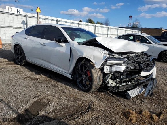2022 Acura TLX Type S w/Performance Tire with VIN 19UUB7F90NA002456, listed as a Copart auction lot 86862474 with 14,457 mi miles and Salvage Title. Bid and sale history available at carsss.com. Image 4.