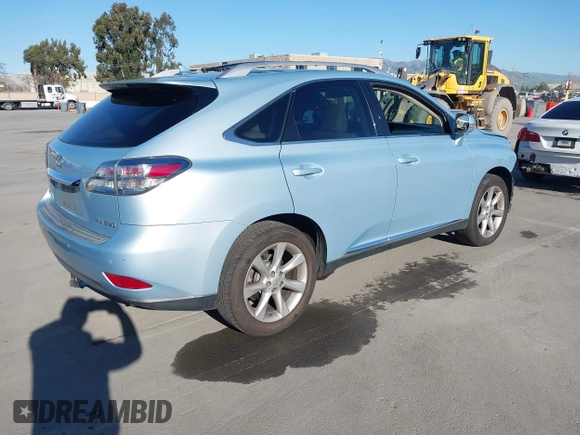 2010 Lexus RX 350 with VIN 2T2BK1BA8AC029831, listed as a IAAI auction lot 41754157 with 179,427 mi miles. Bid and sale history available at carsss.com. Image 4.
