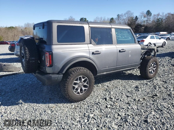 2023 Ford Bronco с VIN 1FMEE5DP6PLA81294, выставлен на аукционе Copart как лот 49076545 с пробегом 13 002 миль миль и На запчасти • Non repairable. История ставок и продаж доступна на DreamBid. Изображение 3.