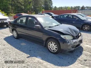 2004 Honda Civic LX with VIN 2HGES16594H523349, listed as a Copart auction lot 53368775 with 210,648 mi miles and Salvage Title. Bid and sale history available at carsss.com. Image 4.