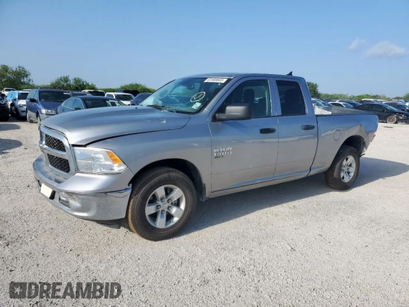 2021 Ram 1500 Tradesman with VIN 1C6RR6FGXMS575924, listed as a Copart auction lot 62588665 with 112,239 mi miles and Salvage title. Bid and sale history available at DreamBid. Image 1.