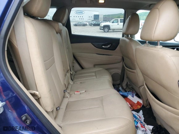 2017 Nissan Rogue SL with VIN 5N1AT2MV6HC749842, listed as a Copart auction lot 54617175 with 130,226 mi miles and Clean Title. Bid and sale history available at carsss.com. Image 10.
