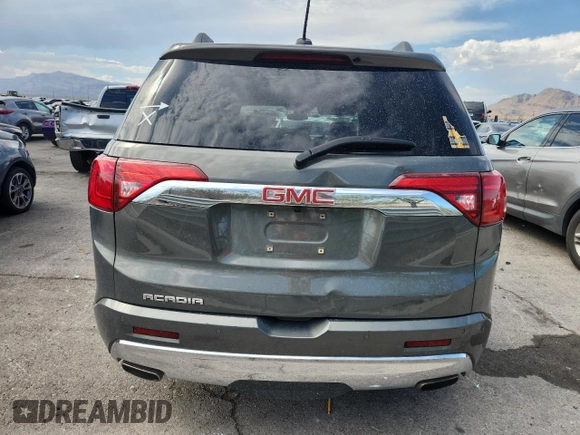 2017 GMC Acadia Denali with VIN 1GKKNPLS9HZ201178, listed as a Copart auction lot 58357065 with 137,804 mi miles and Salvage title. Bid and sale history available at DreamBid. Image 6.