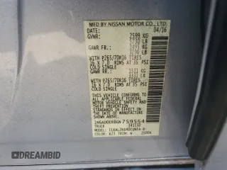 2016 Nissan Frontier S with VIN 1N6AD0ER8GN759554, listed as a Copart auction lot 50703285 with 27,845 mi miles and Salvage title. Bid and sale history available at DreamBid. Image 12.