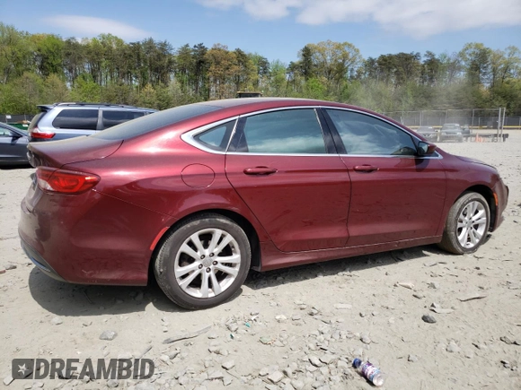 2015 Chrysler 200 Limited z VIN 1C3CCCABXFN582159, wystawiony jako Copart lot #53209775 z przebiegiem 120 183 mil mil oraz Szkoda całkowita • Salvage title. Historia ofert i sprzedaży dostępna na DreamBid. Obrazek 3.