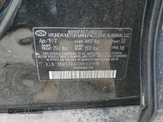 2017 Hyundai Sonata 2.4L with VIN 5NPE24AF0HH591939, listed as a Copart auction lot 54394845 with 102,721 mi miles and Clean Title. Bid and sale history available at carsss.com. Image 13.