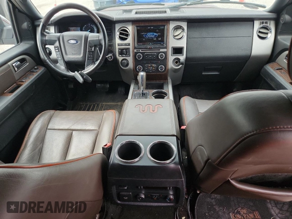 2015 Ford Expedition Max XLT with VIN 1FMJK1JT6FEF33622, listed as a Copart auction lot 59765295 with 160,625 mi miles and Salvage title. Bid and sale history available at DreamBid. Image 8.