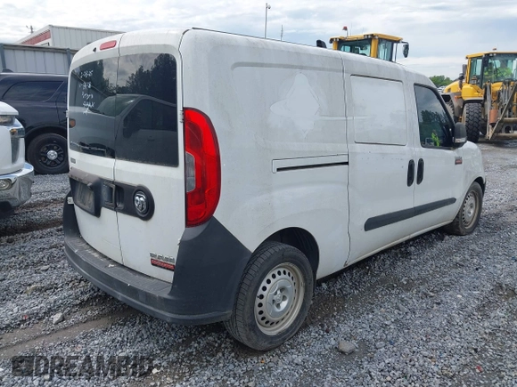2016 Ram ProMaster City Cargo Tradesman with VIN ZFBERFAT5G6C08458, listed as a IAAI auction lot 42018028 with 166,294 mi miles. Bid and sale history available at carsss.com. Image 4.