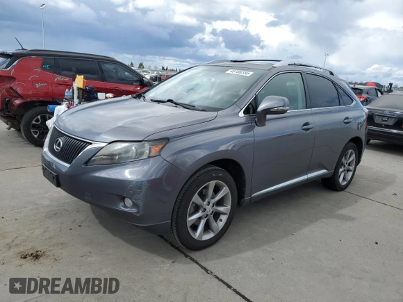 2012 Lexus RX 350 with VIN 2T2ZK1BA9CC071331, listed as a Copart auction lot 49186555 with 152,791 mi miles and Salvage Title. Bid and sale history available at DreamBid. Image 1.