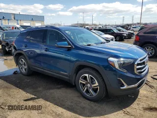 2020 GMC Terrain SLT with VIN 3GKALVEVXLL166504, listed as a Copart auction lot 52864615 with 63,738 mi miles and Salvage title. Bid and sale history available at DreamBid. Image 4.