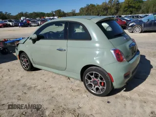 2015 FIAT 500 Sport with VIN 3C3CFFBR1FT707439, listed as a Copart auction lot 49444145 with 65,842 mi miles and Salvage Title. Bid and sale history available at carsss.com. Image 2.