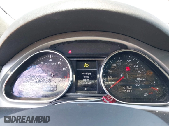2015 Audi Q7 Premium Plus with VIN WA1LGAFE7FD002275, listed as a IAAI auction lot 42314167 with 144,291 mi miles and . Bid and sale history available at DreamBid. Image 7.