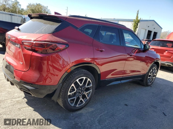 2023 Chevrolet Blazer RS with VIN 3GNKBKRS0PS234023, listed as a Copart auction lot 47880125 with 16,303 mi miles and Salvage title. Bid and sale history available at DreamBid. Image 3.