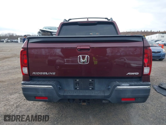 2018 Honda Ridgeline RTL-T with VIN 5FPYK3F69JB010983, listed as a IAAI auction lot 41781716 with 45,494 mi miles and . Bid and sale history available at DreamBid. Image 16.