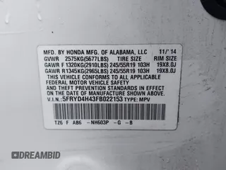 2015 Acura MDX Tech Pkg with VIN 5FRYD4H43FB022153, listed as a IAAI auction lot 41496232 with 80,839 mi miles. Bid and sale history available at carsss.com. Image 9.